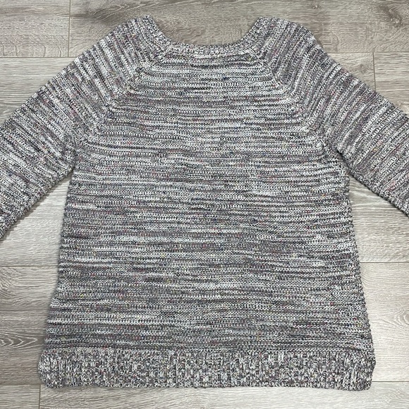 Faded Glory Speckled Gray Knit Sweater XL (16-18) - Picture 12 of 14